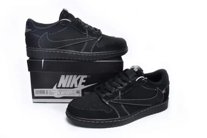 x DM7866-001 Air 1 Jordan Black Phantom OG Low Scott Travis 0423